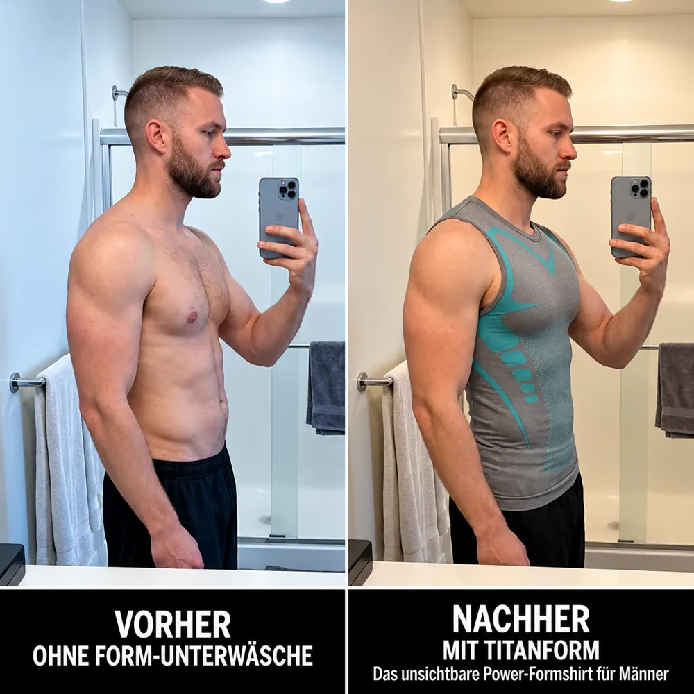 Spiegelvergleich ohne und mit Formshirt